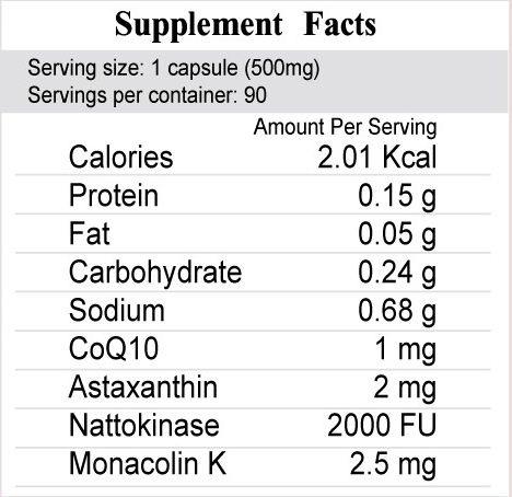 FEBICO Natto Complex Supplement Facts